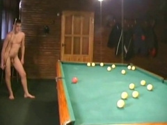 Russian Soldiers Play Pool in Nude 9