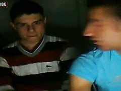 Straight twinks on webcam handjob