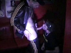 Submission extreme by sneakers in bar