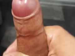 Masturbating a manhood to jism