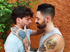 Igor Lucios & Joe Dave Move To A Secluded Area & Take Turns Stroking & Sucking Each Other's Dicks - REALITY DUDES