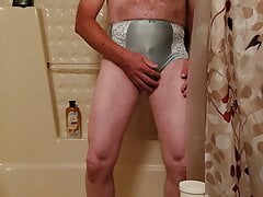 Wetting my Bali double support panties