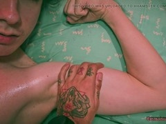 POV Latino twink strokes hard cock until post-cum play with dark-skinned stud