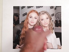 Sophie Turner and Natalie Dormer Cum Tribute