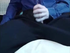 Teenie jizz on trousers