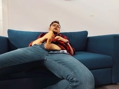 Morning office jerk-off session to kick off the week with a bang