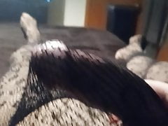 Waiting to play with someone in pantyhose