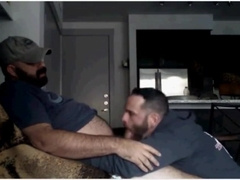 bud worshiping his friends cock till he nuts down his throat