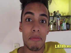 Latin Twink With Braces Takes In Threesome 8 Min
