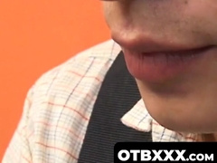 OTBXXX.com - Twinkie shoots cum while getting his juicy ass pounded by his boyfriend
