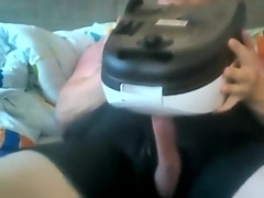 Big veiny cock cumming in Vacuum cleaner - Throbbing veiny cock