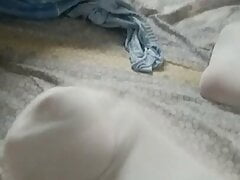 My ketty masturbate with stocking