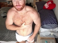 Ginger Hunk Seth Forena Bed Jerks his Cock Until He Cums 2