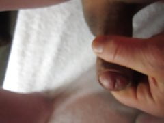68yrold Grandpa 134 uncut chub wank solo closeup close cock