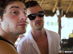 Salami Queer gets her face splattered with cum in a wild threesome