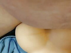 I fuck tiny doll Leela in the ass, cum