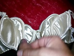 cum satin bra