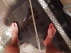 Pissing in shower