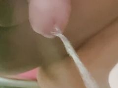 Its hot pee time by my big juicy cock
