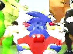 Sonic and friends grupal sex