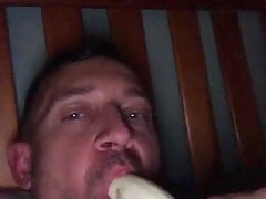 Enjoying my banana