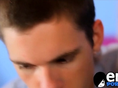 Young Preston Andrews deep-throated before penetrating homosexual butt