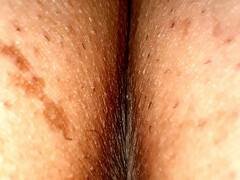 A man exposes his asshole Take a close-up shot so you can see the wrinkles clearly