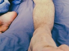 Bearded daddy pleasures his throbbing rod and tight backdoor