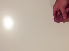 huge cumshot on table SloMo