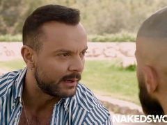 NAKEDSWORD Tatted Francois Sagat Takes Tormentor Peter Rock Hard Penis