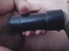 CUM inside Vacuum, quick orgasm