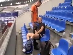 Crazy male in incredible public sex, sports gay sex video