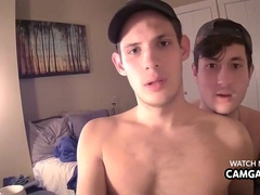 The Lad Sucks The Other Lads Shlong And Then Pounds Him In The Wazoo In Live