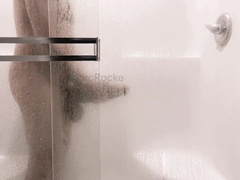 Toying with my Monster Knob in the Bathroom