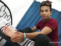 Asian Twink Derick Foot Fetish Jerk Off