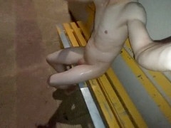 skinny twink public piss