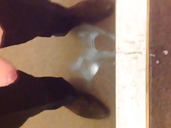 My cumshot on a mirror