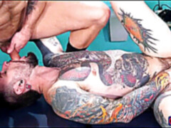 group fist pounding and wet blowjobs for muscular horny dudes