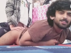 Amateur gay dude gives a wild blowjob to a big cock