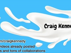 Bony youngster Craig Kennedy wanks off his enormous man-meat on a public hiking trail