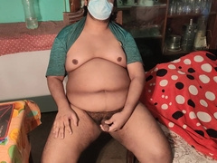 Cub Stroking off with messy converse and squealing