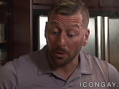 Handsome studs have a cock sucking session before anal