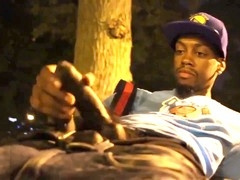 Solo fun with a big black cock in faphouse