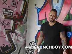 Viktor rom fuck bareback in jockstrap outdoor