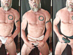 Big bulges, fag, underwear handjob