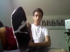 Huge teen feet