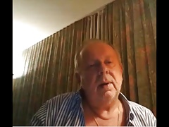 grandpa stroke on webcam