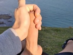 Gay handjob with hung man - intense climax!