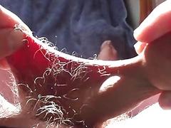 Man with a fetish plays foreskin games