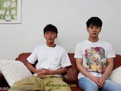 Sensual oil massage with handsome twink turns into erotic bareback session